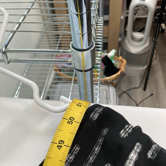 Express Women's Y2K Black‎ Silver Sparkle Dress Size L Going Out Witchy Metallic - Picture 3 of 11